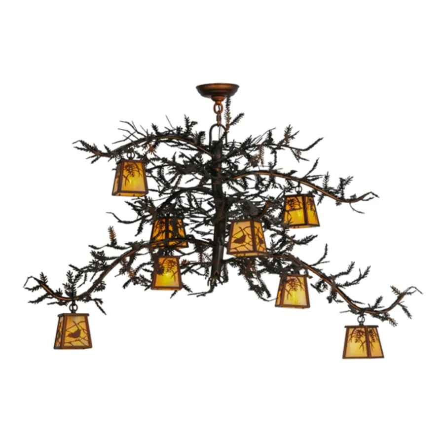 Meyda Tiffany Pine Branch 8 Light 48" Wide Chandelier - Image 2