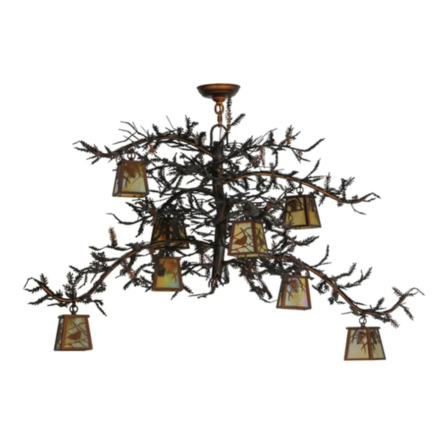 Meyda Tiffany Pine Branch 8 Light 48" Wide Chandelier - Image 3