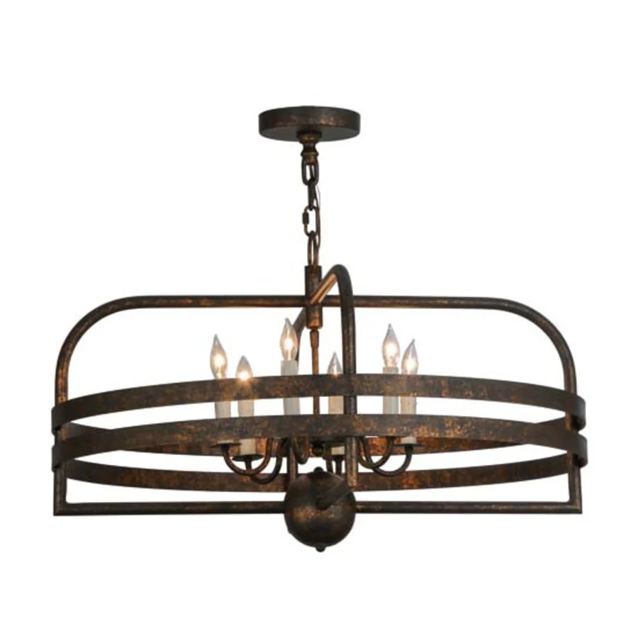 Meyda Tiffany Aldari 6 Light 32" Wide Taper Candle Style Chandelier - Image 1