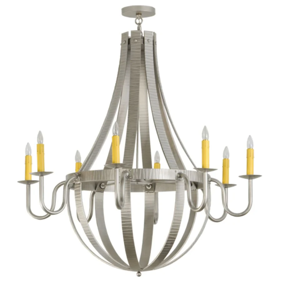 Meyda Tiffany Barrel Stave Metallo 8 Light 48" Wide Taper Candle Empire Chandelier - Image 3