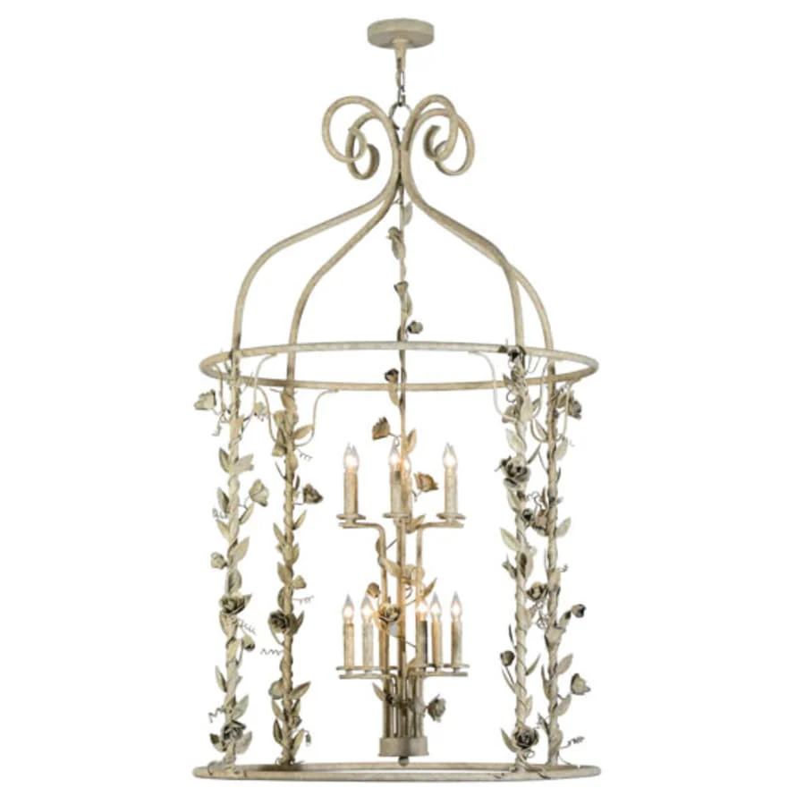 Meyda Tiffany Rosa 12 Light 42" Wide Taper Candle Pendant - Image 2