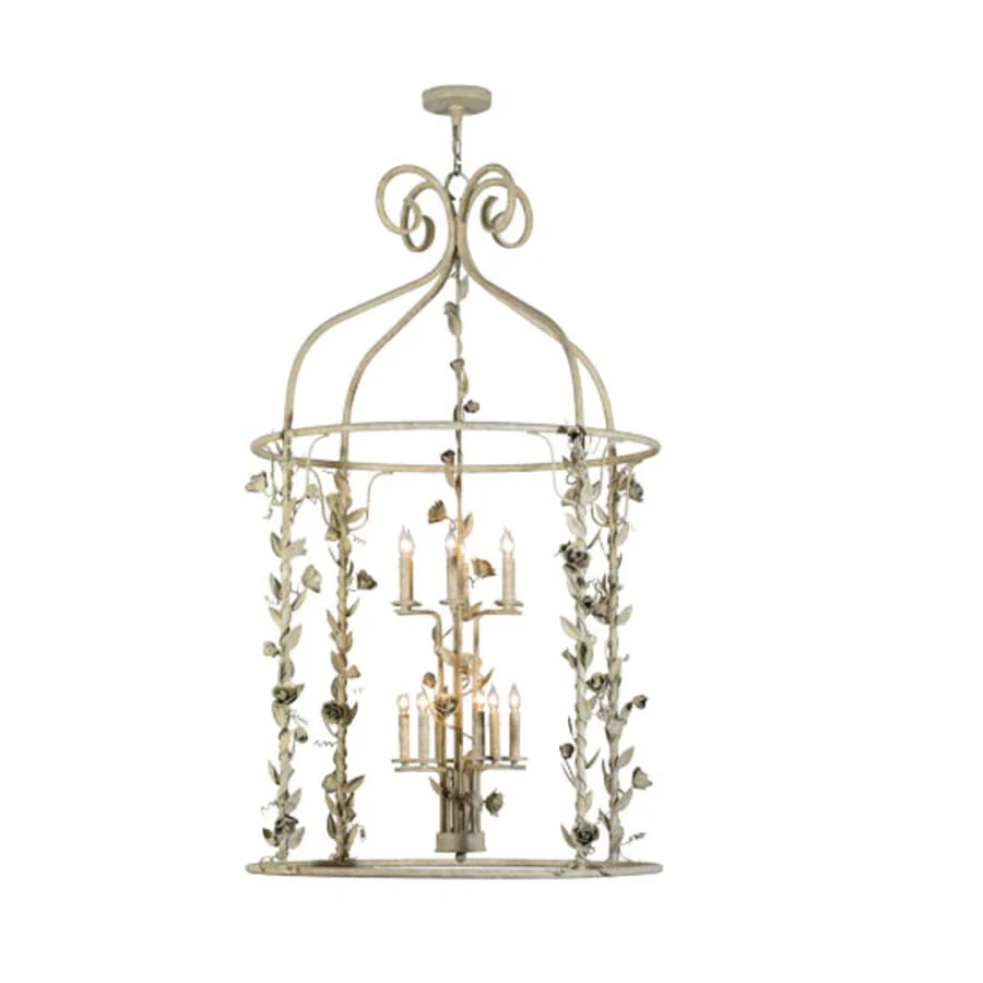 Meyda Tiffany Rosa 12 Light 42" Wide Taper Candle Pendant - Image 3