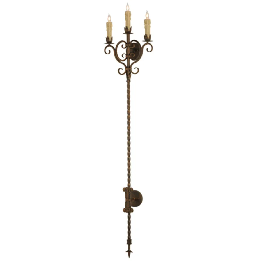 Meyda Tiffany Palmira 3 Light 73" Tall Wall Sconce - Image 1