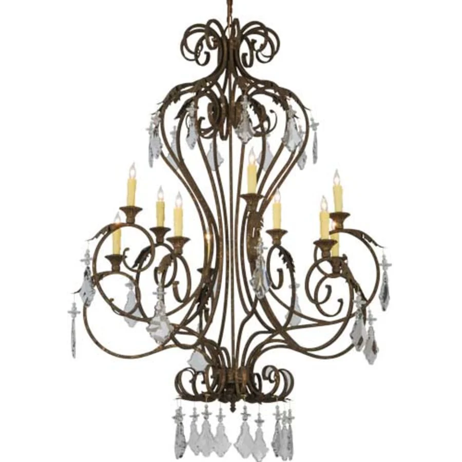 Meyda Tiffany Josephine 10 Light 48" Wide Taper Candle Empire Chandelier - Image 1