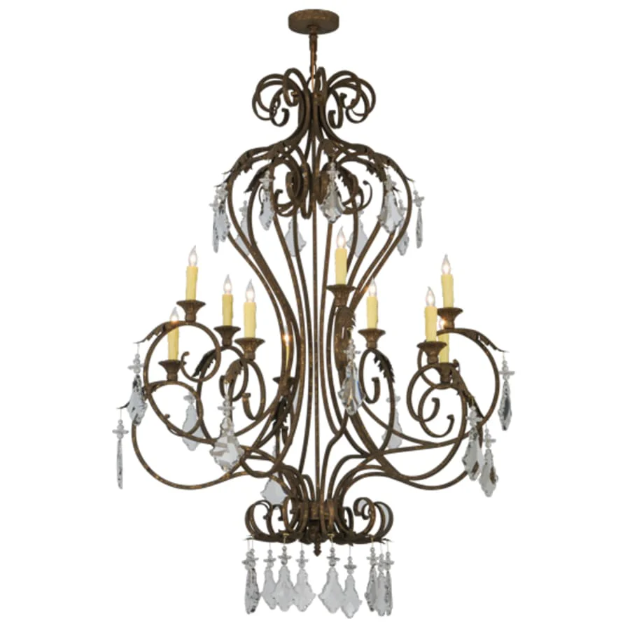 Meyda Tiffany Josephine 10 Light 48" Wide Taper Candle Empire Chandelier - Image 2