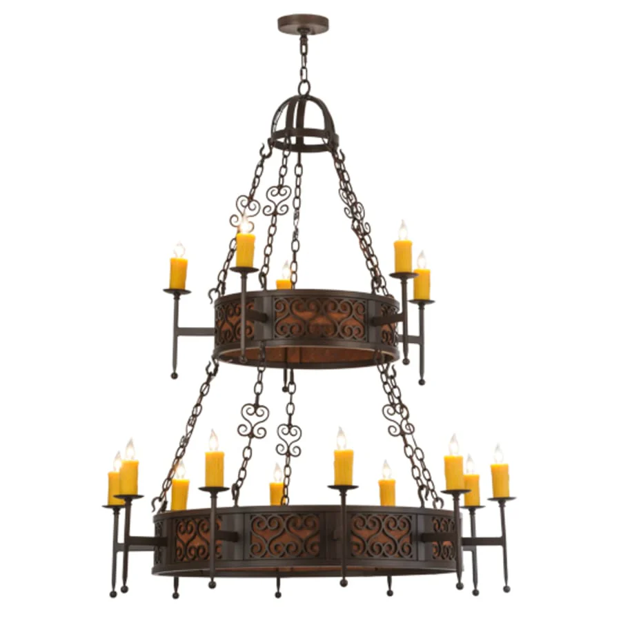 Meyda Tiffany Toscano 15 Light 48" Wide Taper Candle Ring Chandelier - Image 2