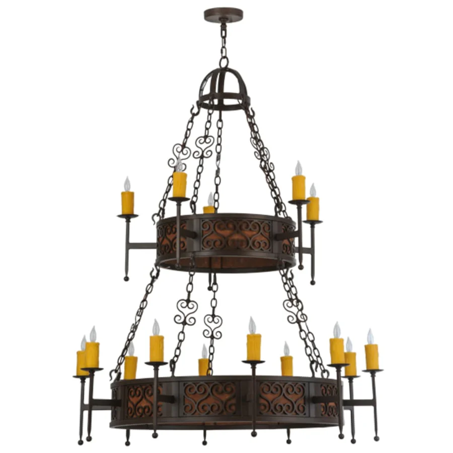 Meyda Tiffany Toscano 15 Light 48" Wide Taper Candle Ring Chandelier - Image 3