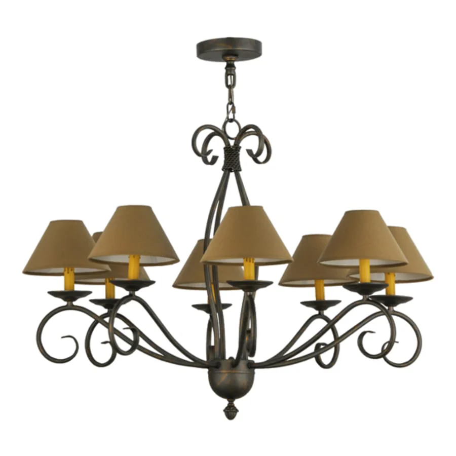 Meyda Tiffany Sienna 8 Light 40" Wide Chandelier - Image 3