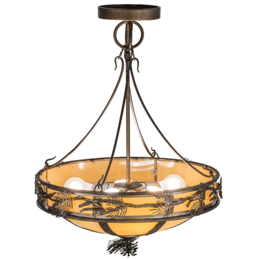 Meyda Tiffany Lone Pine 3 Light 20" Wide Pendant - Image 3