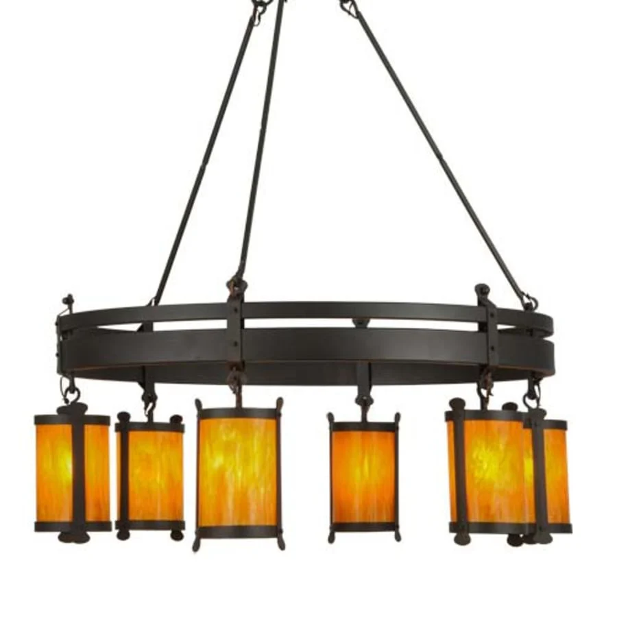 Meyda Tiffany Beartooth 6 Light 54" Wide Ring Chandelier - Image 1