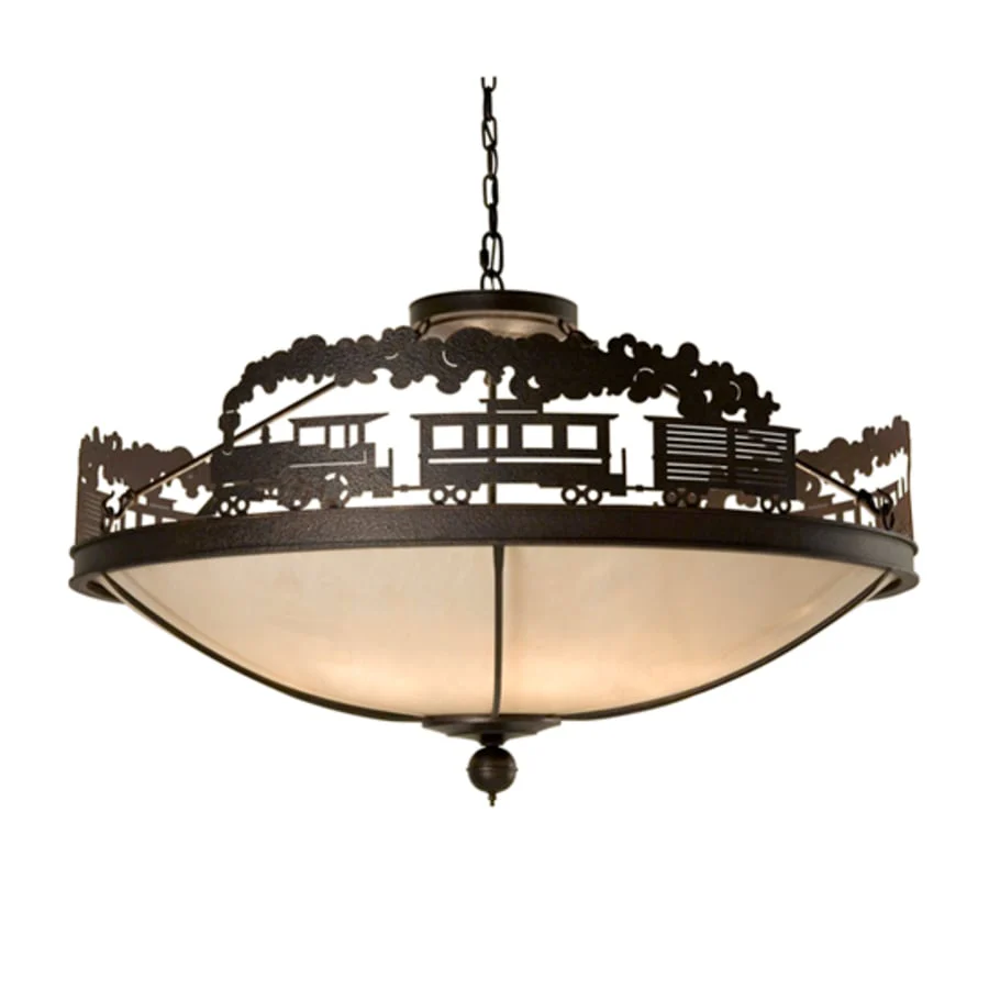 Meyda Tiffany Train 8 Light 48" Wide Pendant - Image 1