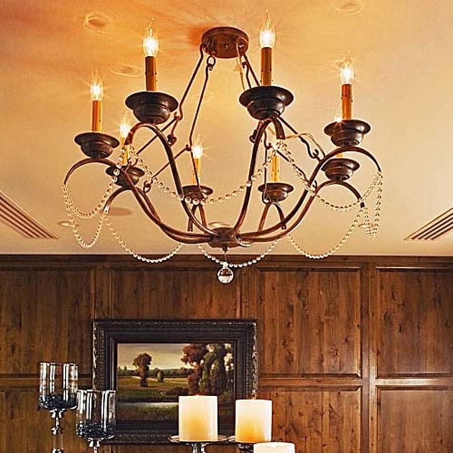 Meyda Tiffany Jaya 8 Light 32" Wide Crystal Candle Style Chandelier - Image 1