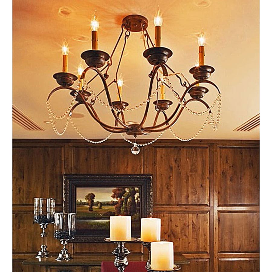 Meyda Tiffany Jaya 8 Light 32" Wide Crystal Candle Style Chandelier - Image 2