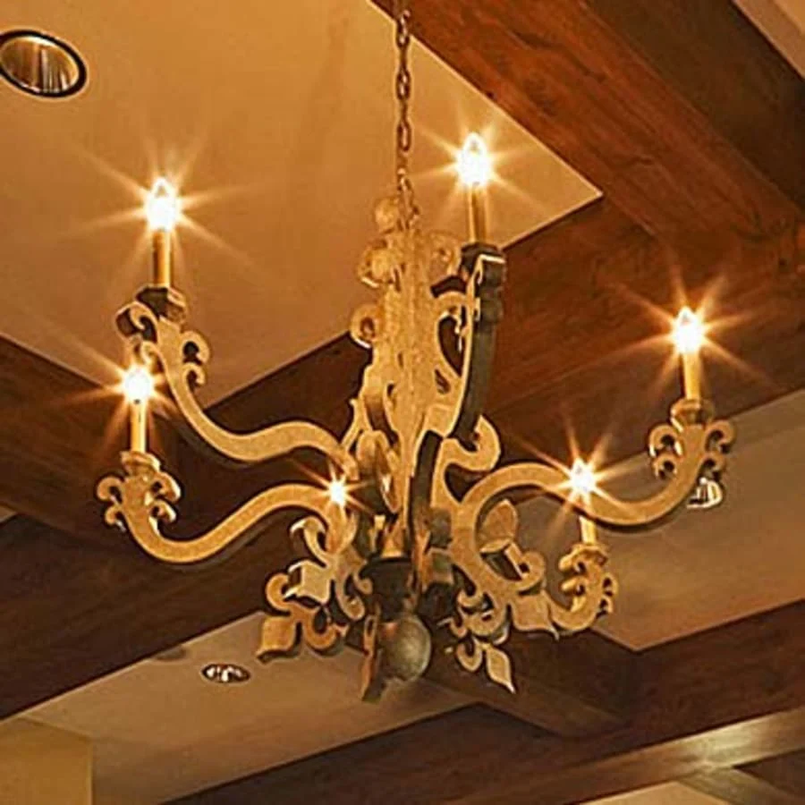 Meyda Tiffany Tristan 6 Light 45" Wide Taper Candle Style Chandelier - Image 1