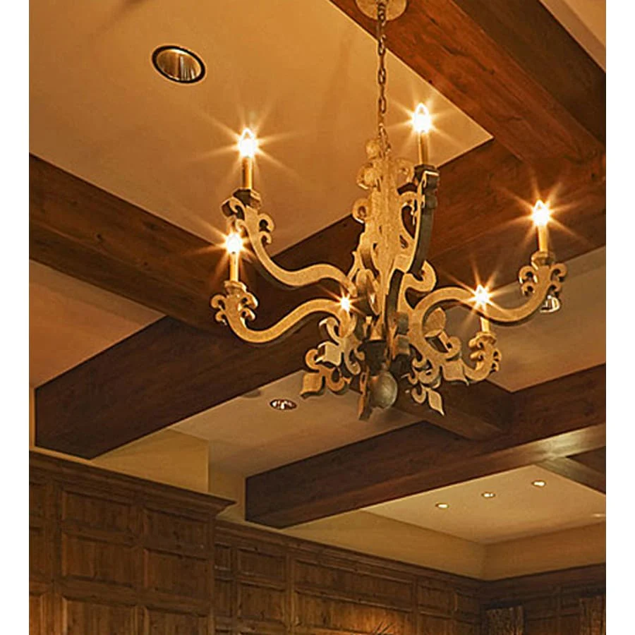 Meyda Tiffany Tristan 6 Light 45" Wide Taper Candle Style Chandelier - Image 2