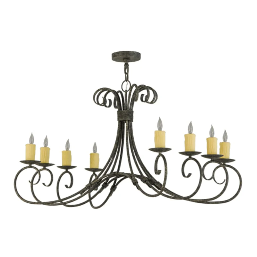 Meyda Tiffany Elon 8 Light 24" Wide Taper Candle Style Chandelier - Image 3