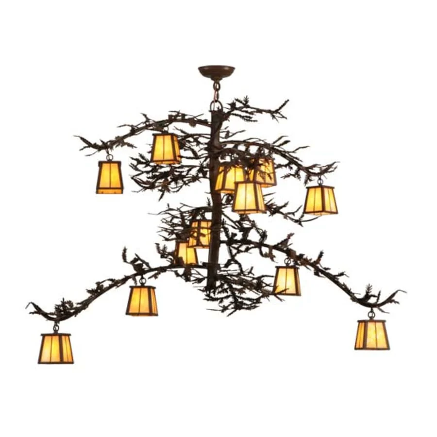 Meyda Tiffany Pine Branch Valley View 12 Light 42" Wide Chandelier - Image 1