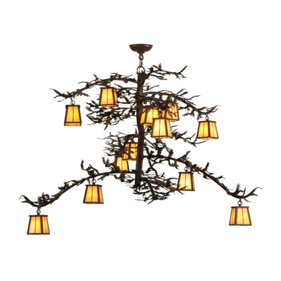 Meyda Tiffany Pine Branch Valley View 12 Light 42" Wide Chandelier - Image 2