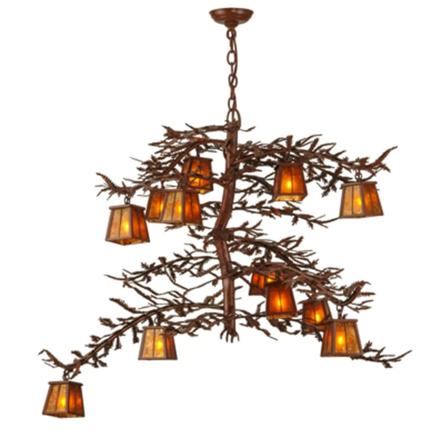 Meyda Tiffany Pine Branch 12 Light 48" Wide Chandelier - Image 2