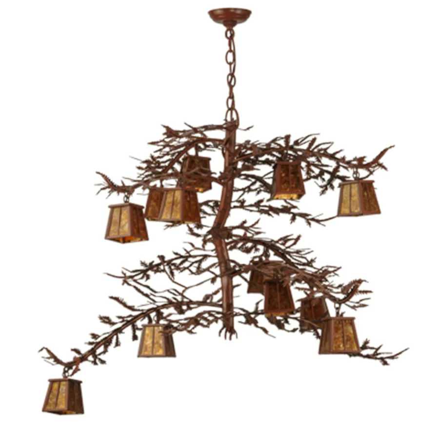 Meyda Tiffany Pine Branch 12 Light 48" Wide Chandelier - Image 3