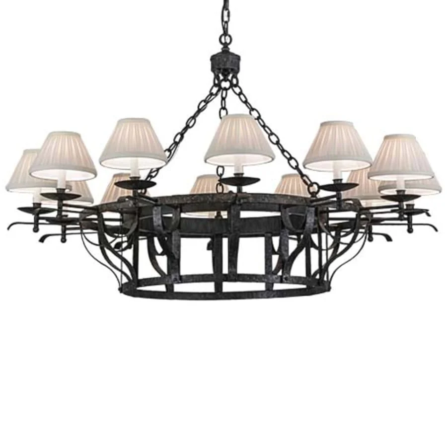 Meyda Tiffany Ethel 12 Light 52" Wide Ring Chandelier - Image 1