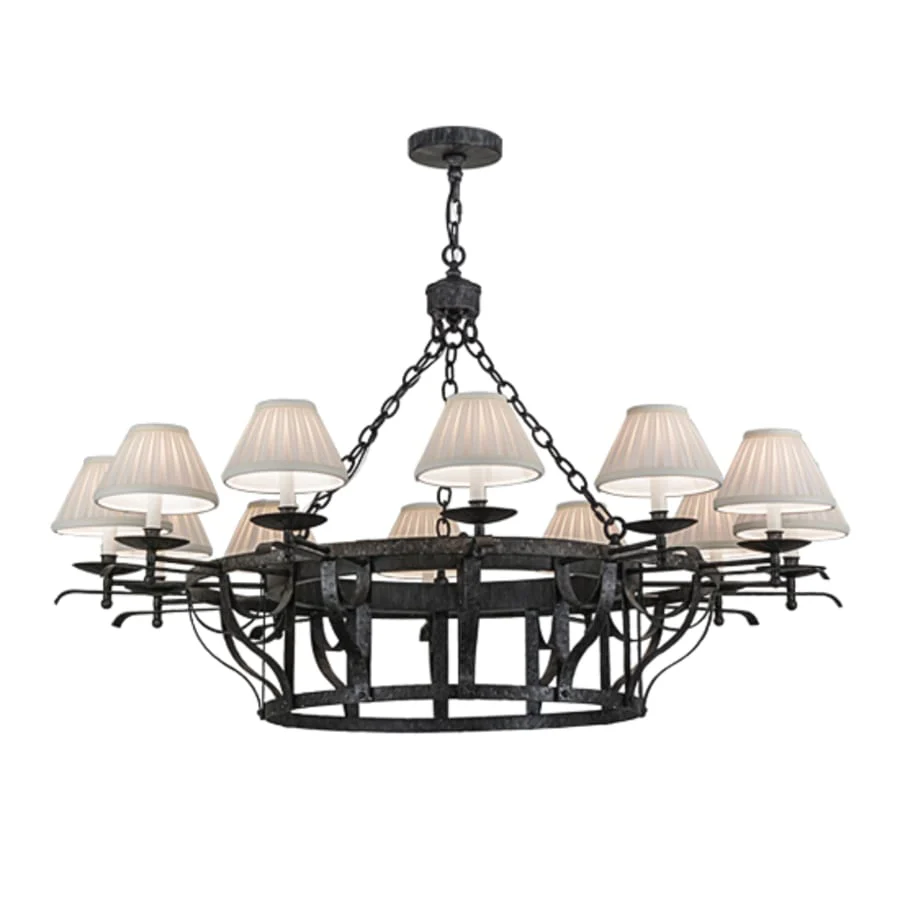 Meyda Tiffany Ethel 12 Light 52" Wide Ring Chandelier - Image 2