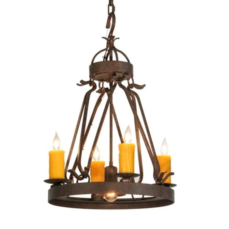 Meyda Tiffany Lakeshore 4 Light 18" Wide Taper Candle Multi Light Pendant - Image 1