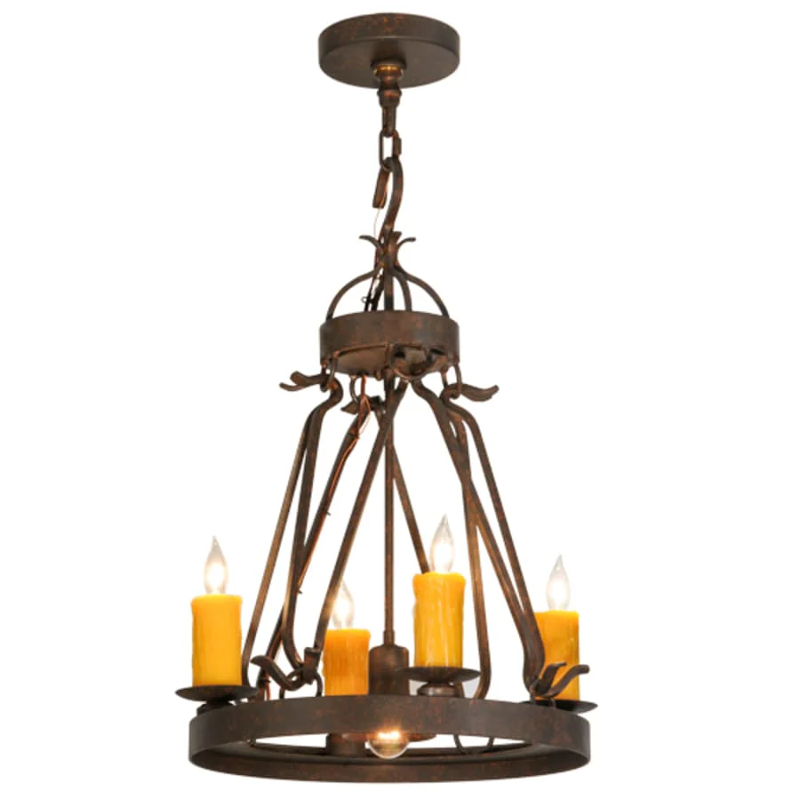 Meyda Tiffany Lakeshore 4 Light 18" Wide Taper Candle Multi Light Pendant - Image 2