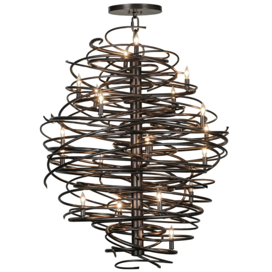 Meyda Tiffany Cyclone 20 Light 42" Wide Candle Style Chandelier - Image 2