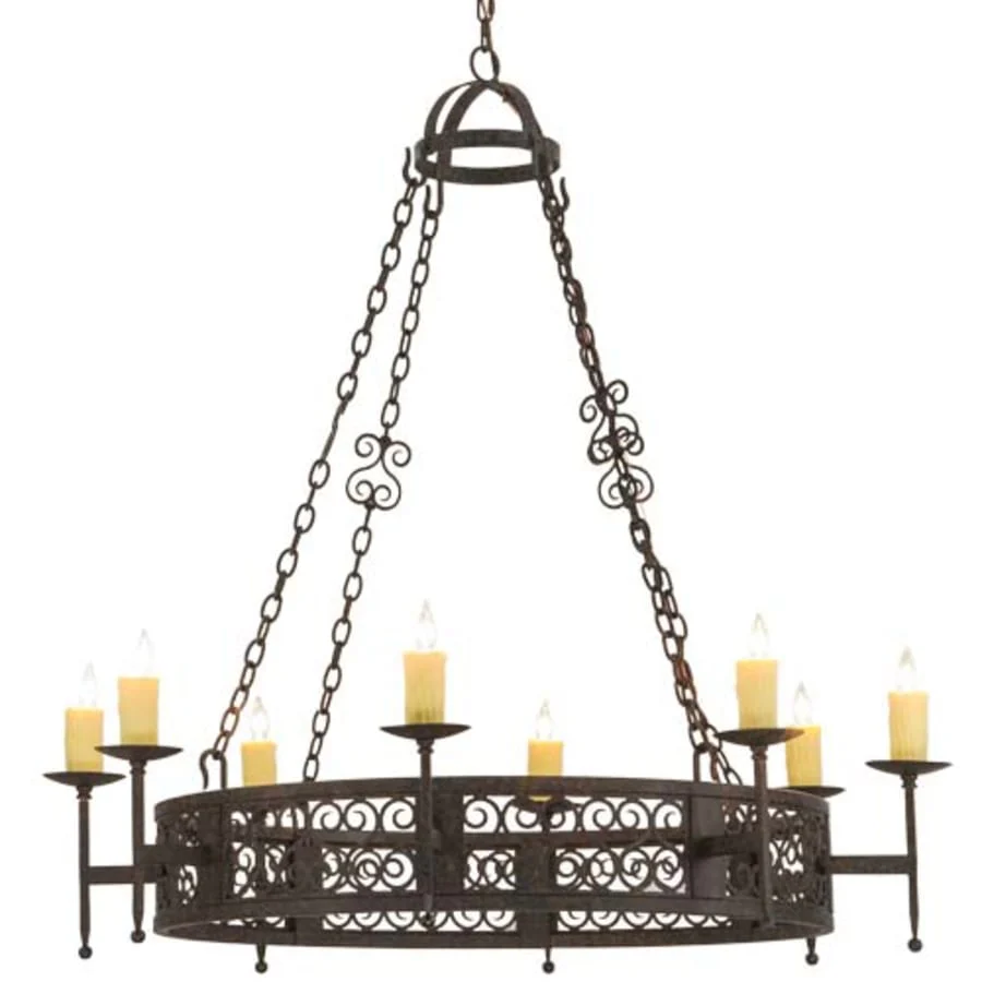 Meyda Tiffany Toscano 8 Light 50" Wide Taper Candle Style Chandelier - Image 1