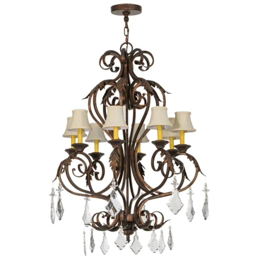 Meyda Tiffany Josephine 8 Light 30" Wide Chandelier - Image 3