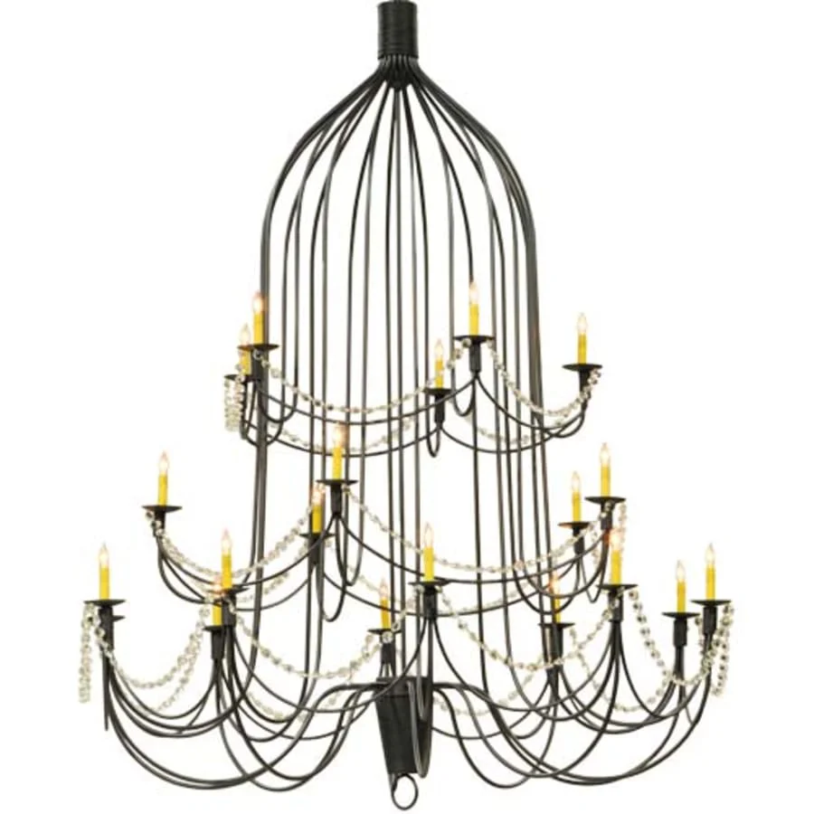 Meyda Tiffany Bell 20 Light 72" Wide Beaded Candle Style Chandelier - Image 1