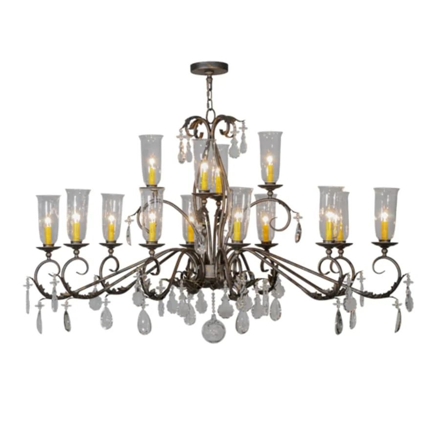 Meyda Tiffany Long Windsor 14 Light 38" Wide Chandelier - Image 2