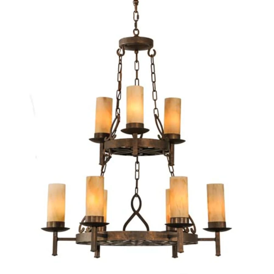 Meyda Tiffany Newcastle 9 Light 31" Wide Ring Chandelier - Image 1