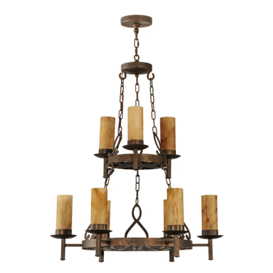 Meyda Tiffany Newcastle 9 Light 31" Wide Ring Chandelier - Image 2