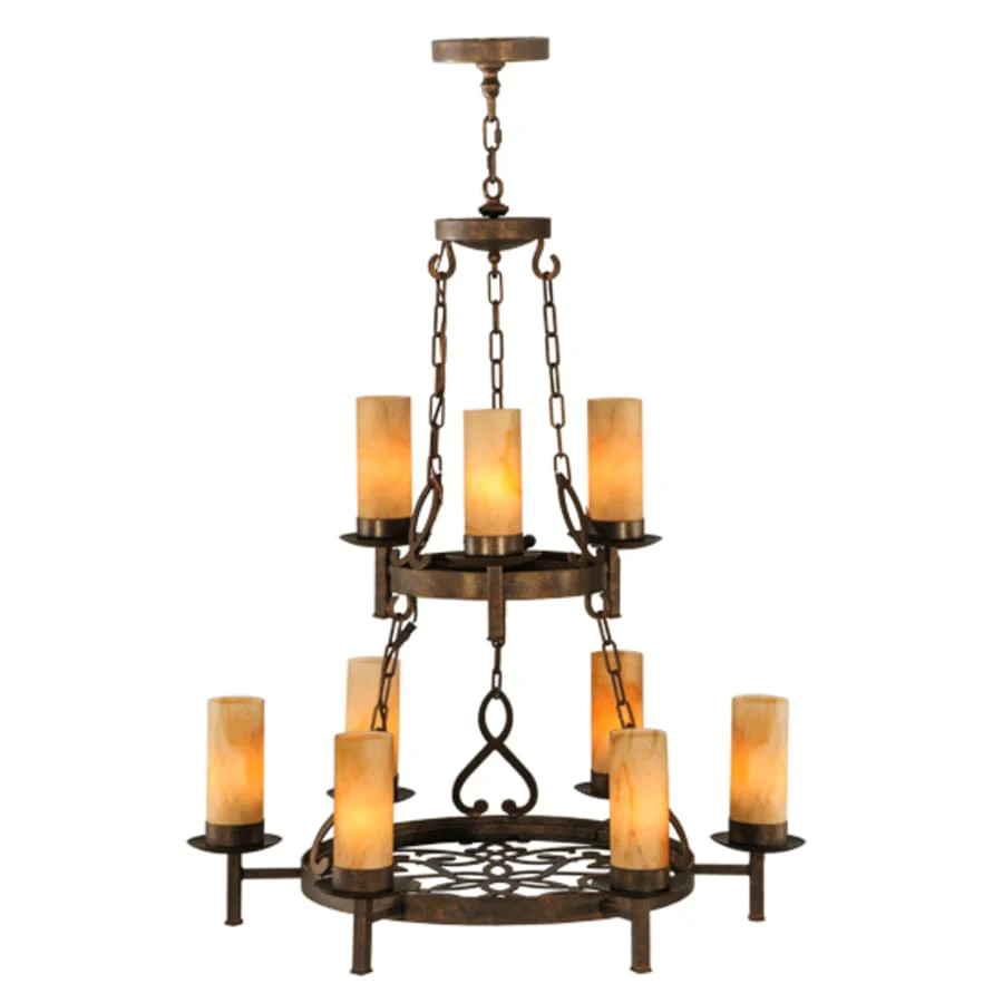 Meyda Tiffany Newcastle 9 Light 31" Wide Ring Chandelier - Image 3
