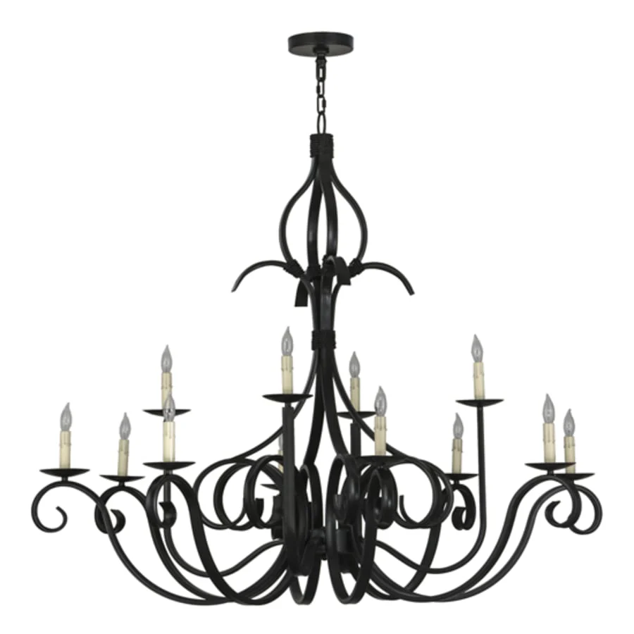 Meyda Tiffany Cypress 40 Light 54" Wide Taper Candle Style Chandelier - Image 3