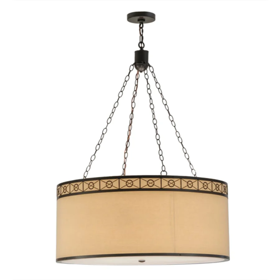 Meyda Tiffany Cilindro 6 Light 37" Wide Suspension Pendant - Image 3