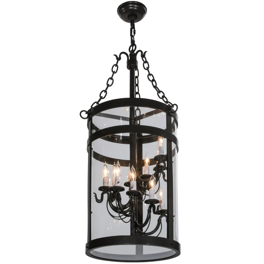 Meyda Tiffany Cilindro 11 Light 15" Wide Taper Candle Pendant - Image 2