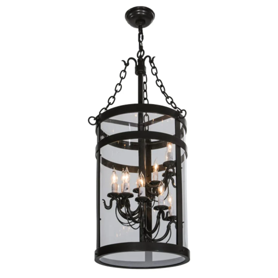 Meyda Tiffany Cilindro 11 Light 15" Wide Taper Candle Pendant - Image 3
