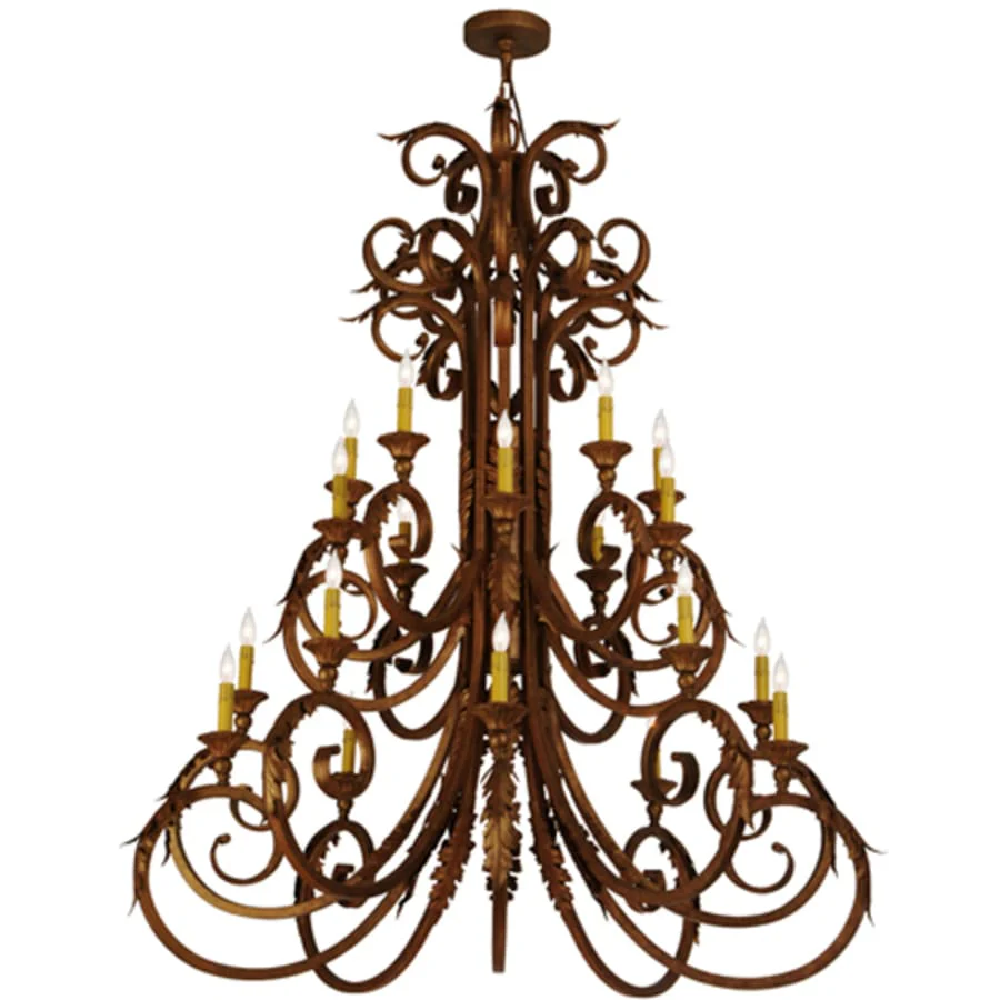 Meyda Tiffany Serratina 20 Light 48" Wide Taper Candle Style Chandelier - Image 2