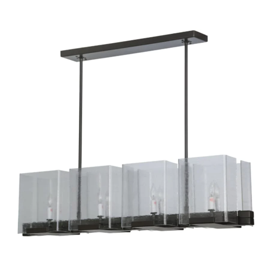 Meyda Tiffany Ice Cube 8 Light 41" Wide Linear Chandelier - Image 3