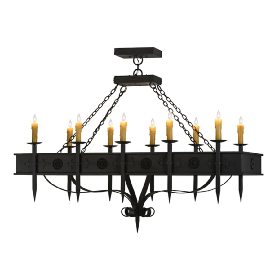 Meyda Tiffany Calandra 10 Light 66" Wide Taper Candle Linear Chandelier - Image 2