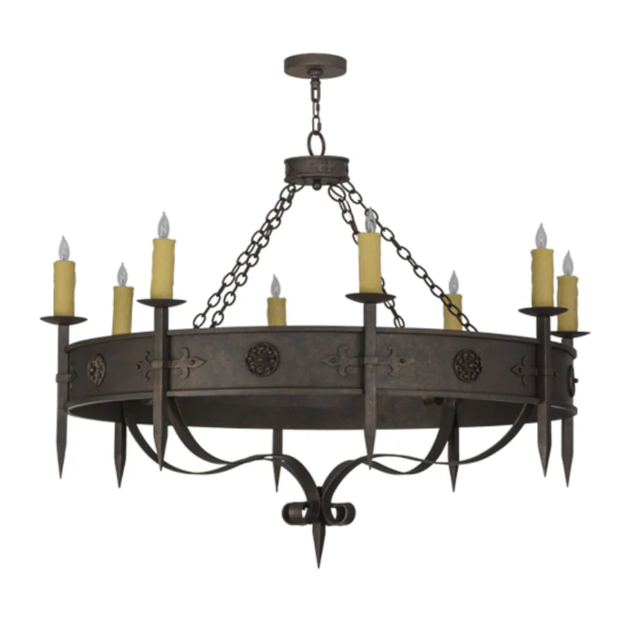 Meyda Tiffany Calandra 8 Light 54" Wide Taper Candle Style Chandelier - Image 2