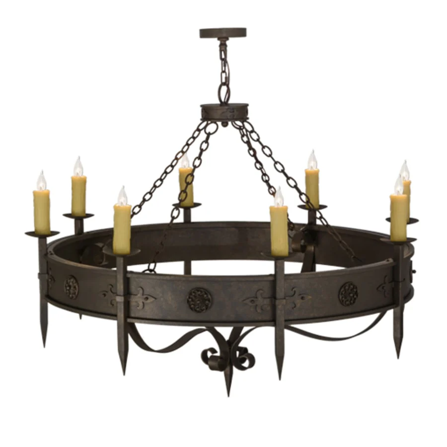 Meyda Tiffany Calandra 8 Light 54" Wide Taper Candle Style Chandelier - Image 3