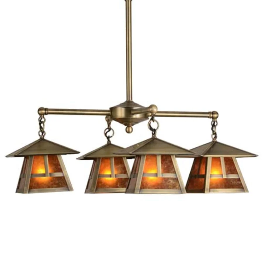 Meyda Tiffany Stillwater T Mission 4 Light 30" Wide Chandelier - Image 1