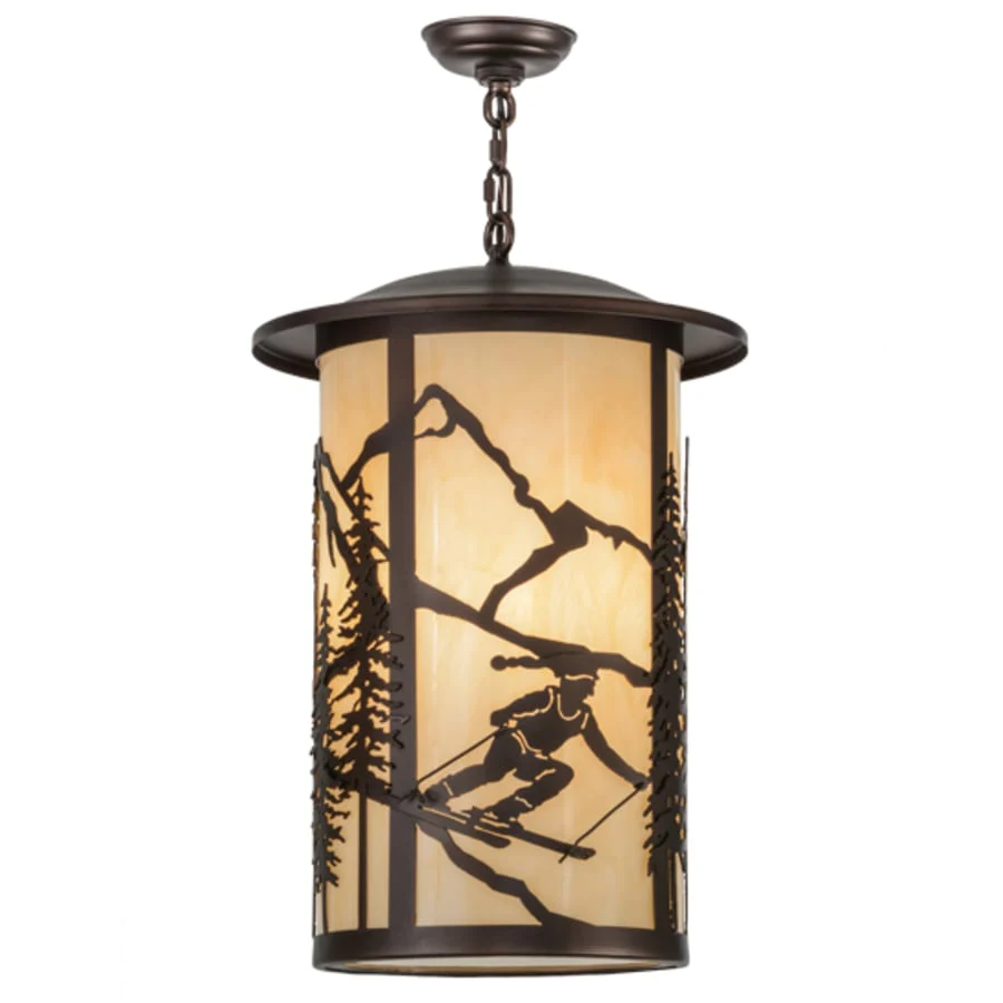 Meyda Tiffany Fulton Skier 3 Light 16" Wide Pendant - Image 2