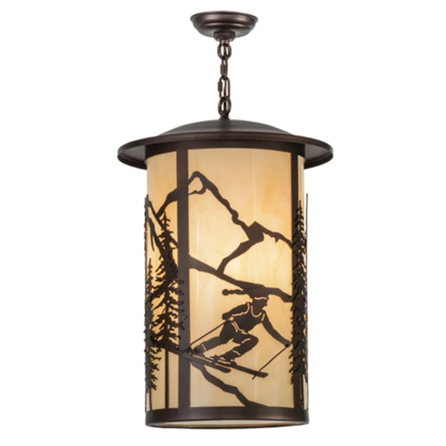 Meyda Tiffany Fulton Skier 3 Light 16" Wide Pendant - Image 3
