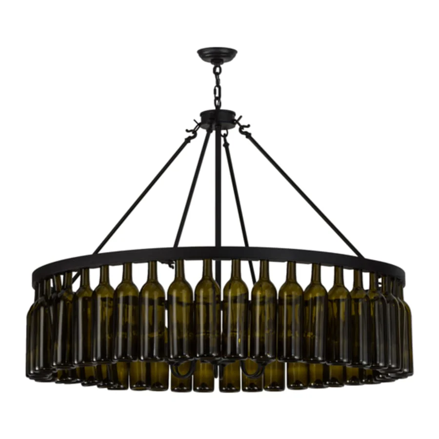 Meyda Tiffany Tuscan Vineyard 6 Light 48" Wide Ring Chandelier - Image 3