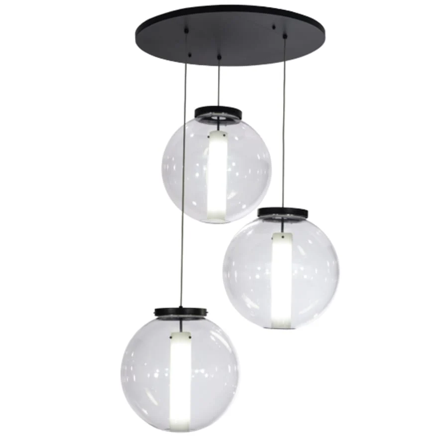 Meyda Tiffany Cilindro 3 Light 34" Wide Multi Light Pendant - Image 2